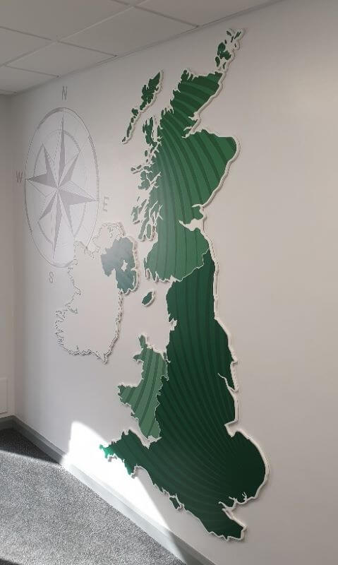 Wall map